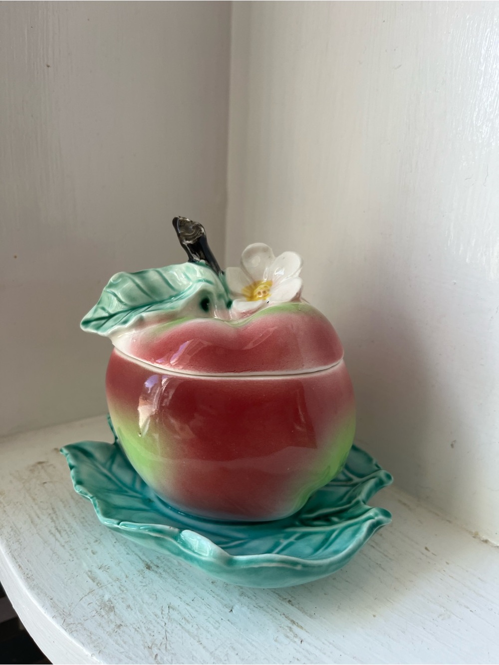 Vintage Apple Sugar Bowk